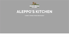 Desktop Screenshot of alepposkitchen.com