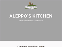 Tablet Screenshot of alepposkitchen.com